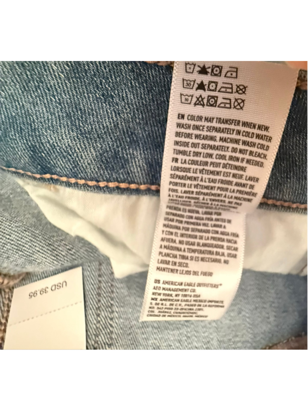 American Eagle Skinny Jeans Jeggings Size 6 Blue NWT - Picture 14 of 16